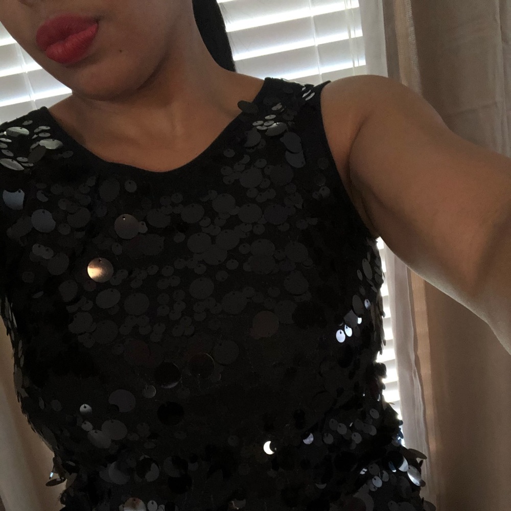Black “INC” sequins top!